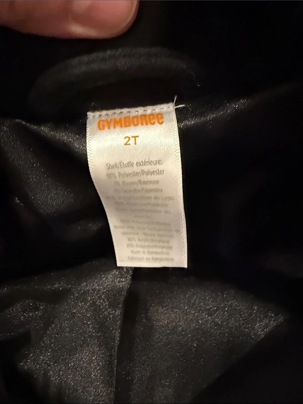 Gymboree Black Hooded Pea Coat with Faux Fur Trim and Gold Buttons